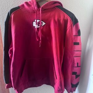 Kansas City Chiefs Red and Black Pullover Hoodie